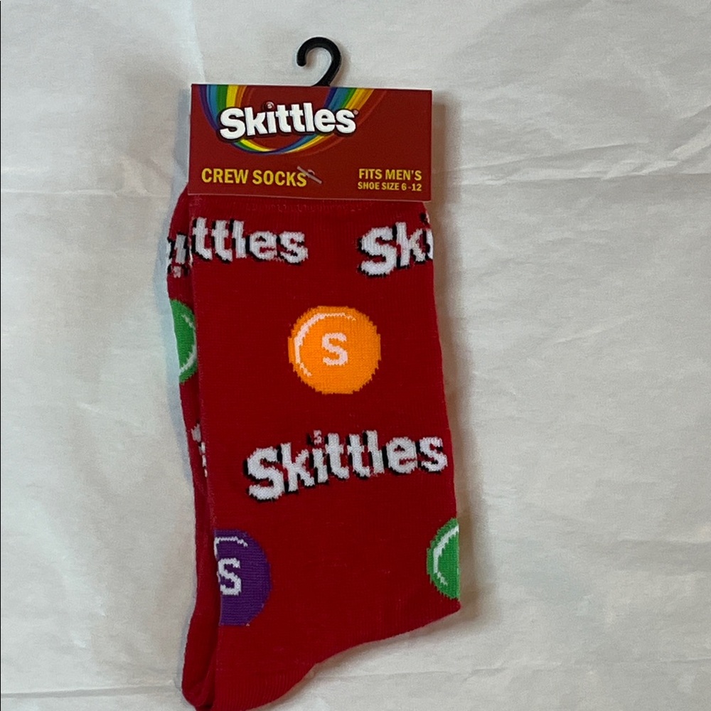 Skittles Red Crew Socks  Unisex